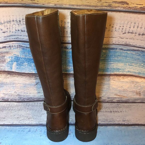 Born Brown Leather Tall Riding Boots W9777 sz 6 - Picture 7 of 8